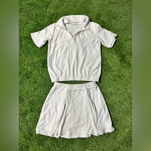 Stateside- top and skirt- sold out set- white- M- only worn once